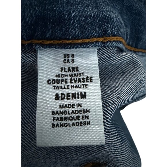 H&M Women's Medium Wash Flare Jeans Size US 8 - Picture 7 of 7